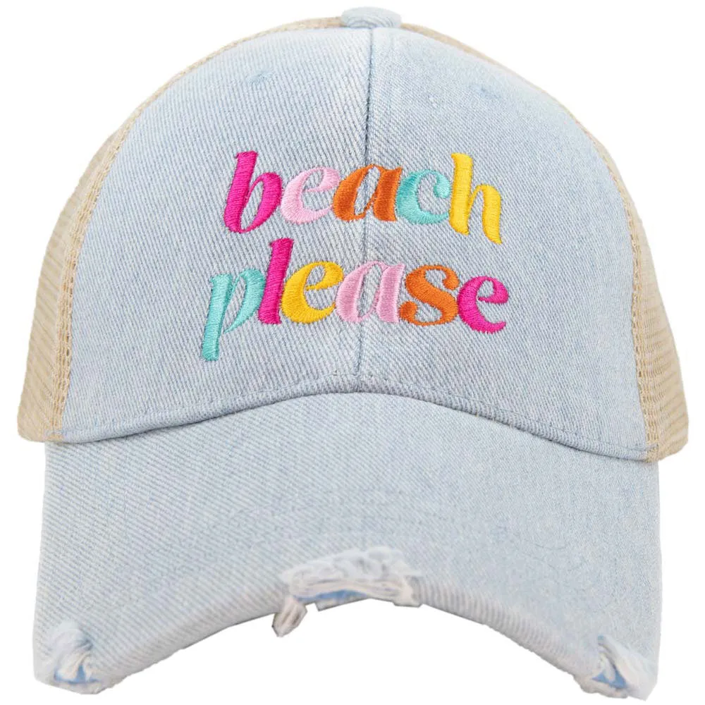 Beach Please (LOWERCASE) Wholesale Trucker Hat