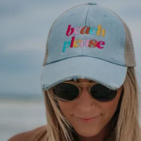 Beach Please (LOWERCASE) Wholesale Trucker Hat