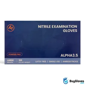 Blue Nitrile Gloves One Pallet (100 Cases) - 3.5 Mil