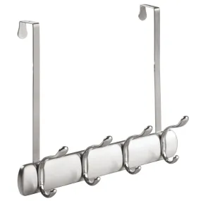 Bruschia Over The Door Rack 4 Hooks Brushed/Chrome