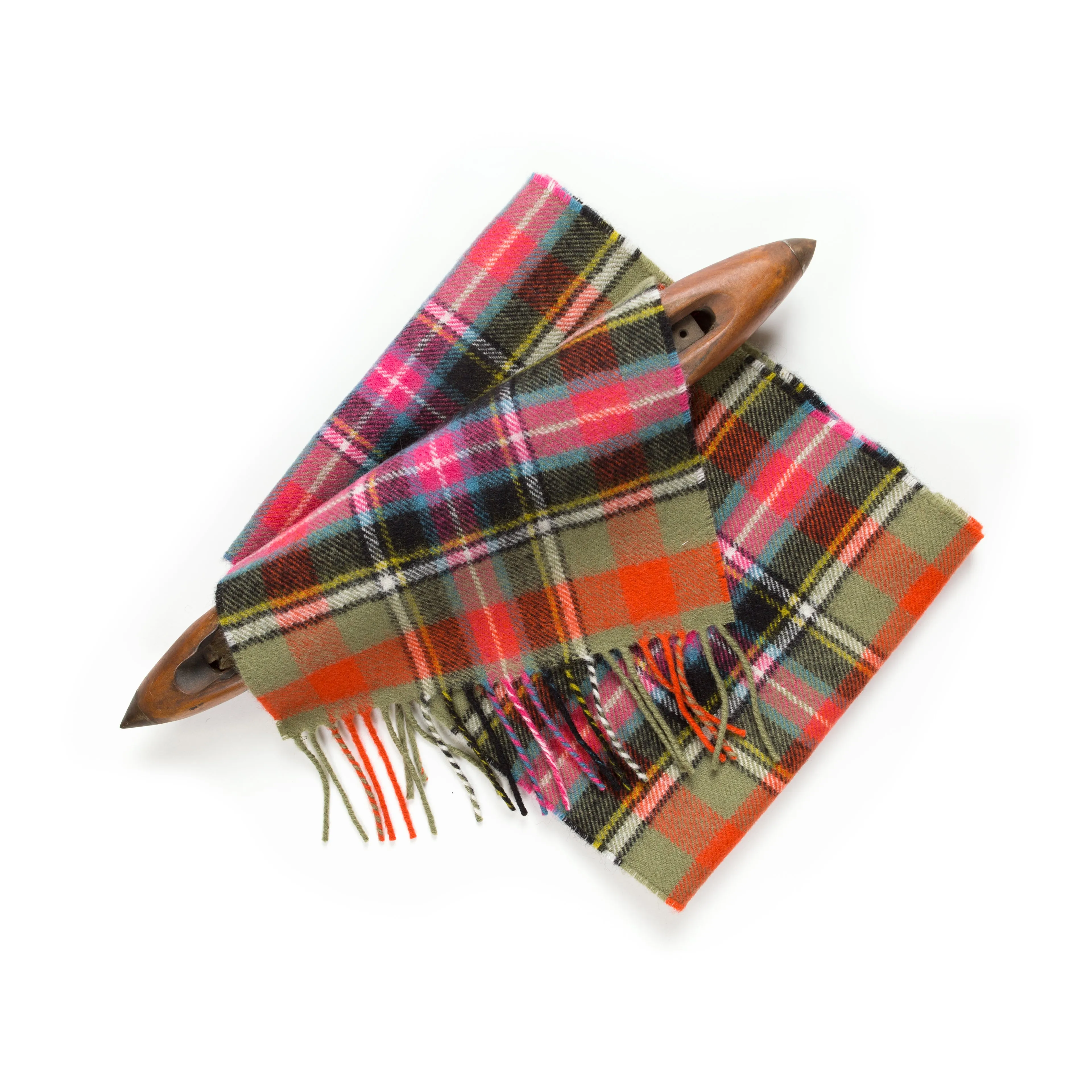 Brushed Wool Scarf in Tartans