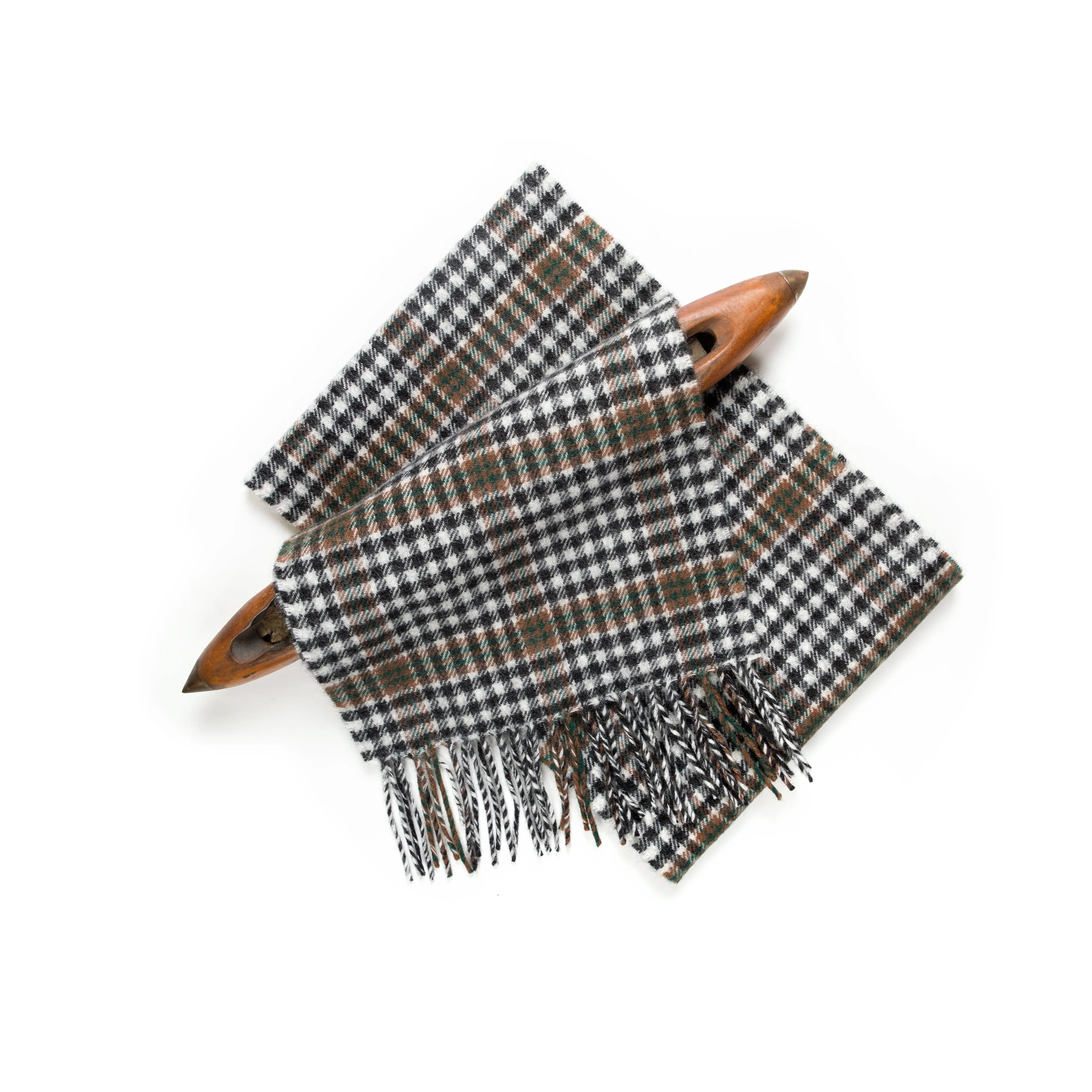 Brushed Wool Scarf in Tartans