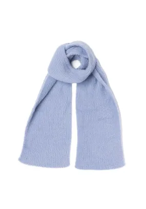 Brushed Yarn Scarf - Blue