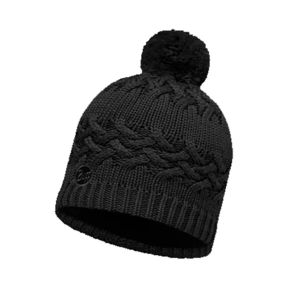 Buff - Savva Knitted Hat - Black