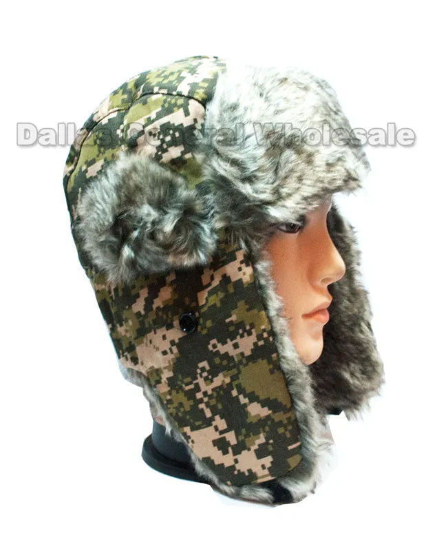 Camouflage Trooper Aviator Hats Wholesale