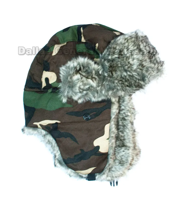 Camouflage Trooper Aviator Hats Wholesale