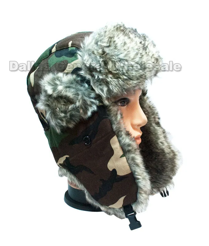 Camouflage Trooper Aviator Hats Wholesale