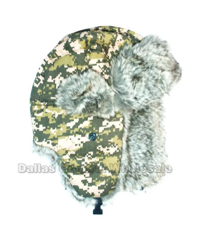 Camouflage Trooper Aviator Hats Wholesale