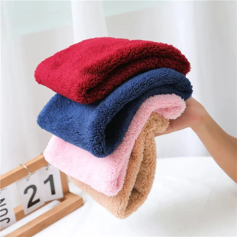 Cashmere Warm Color Ring Plush Thick Outdoor Sports Neckerchief Muffler Scarf