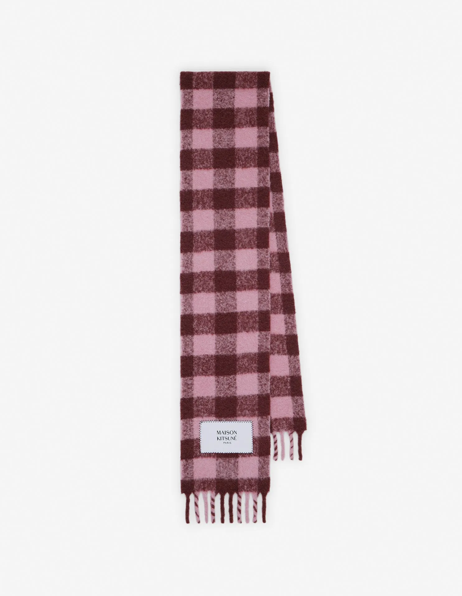 CHECK BRUSHED SCARF