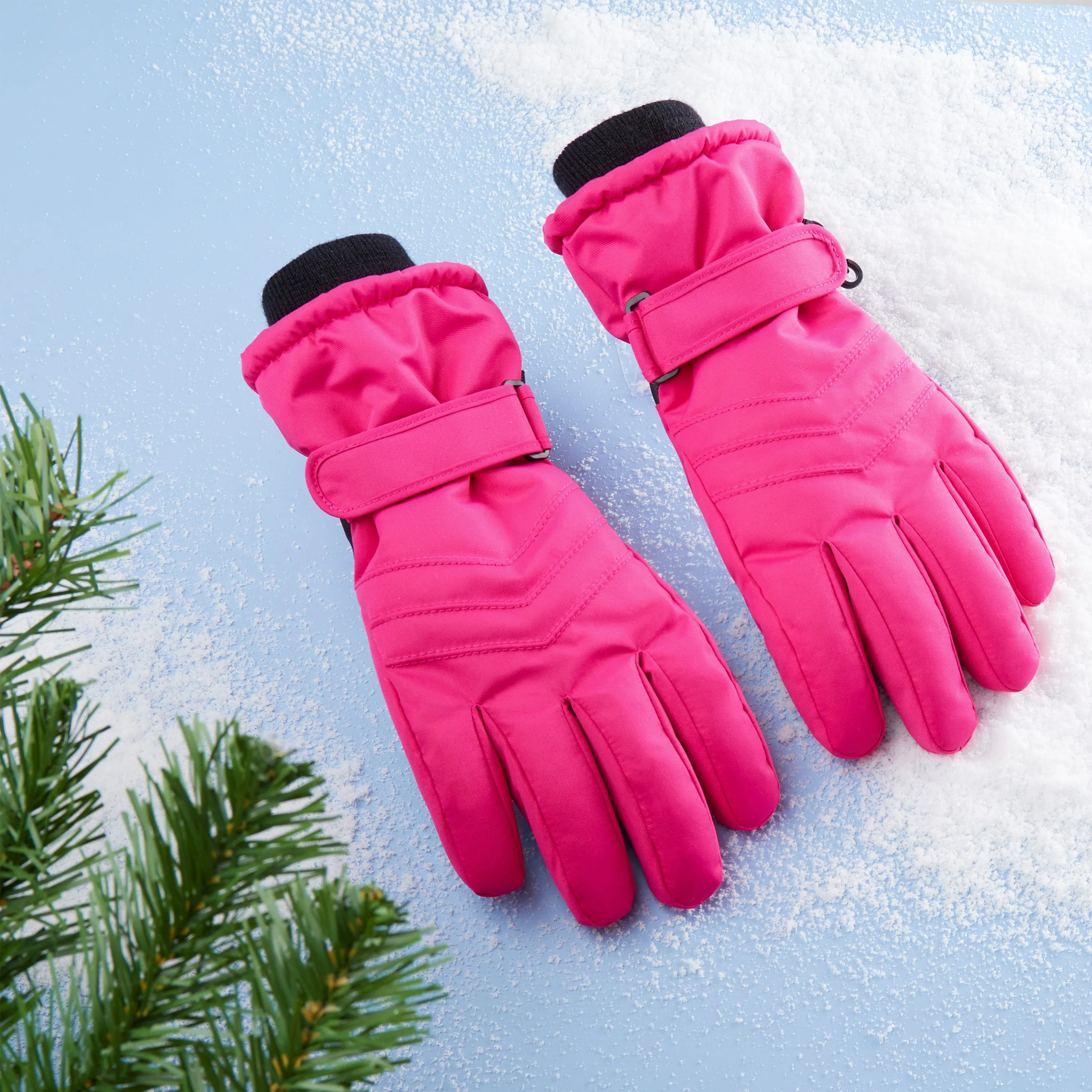 CityComfort Kids Skiing Gloves - Fleece Lined Touch Screen Gloves