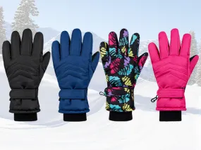 CityComfort Kids Skiing Gloves - Fleece Lined Touch Screen Gloves