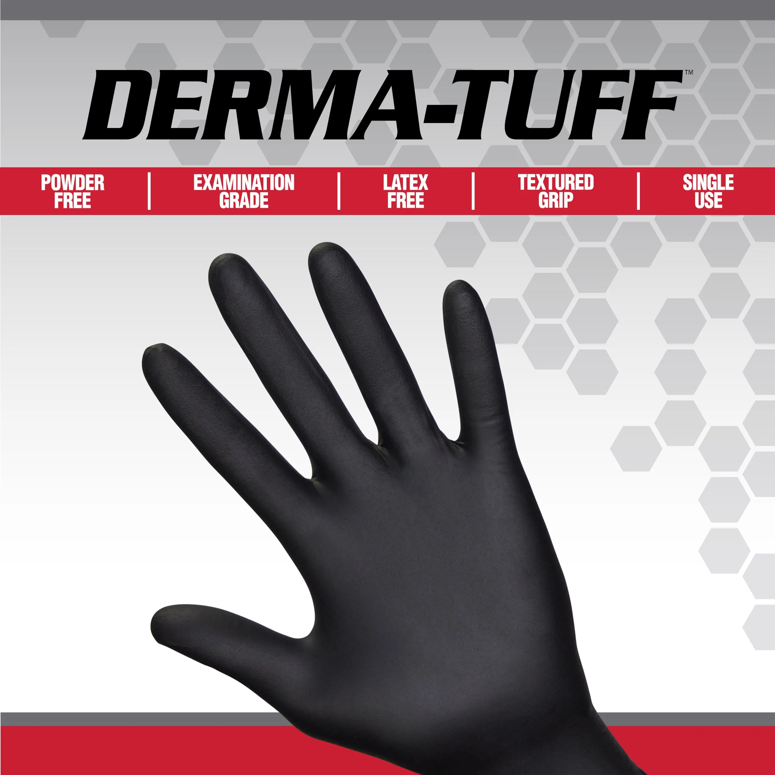 Derma-Tuff Heavy Duty Disposable Nitrile Gloves 6 mil C66586