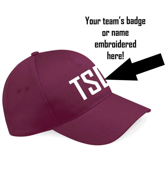 Embroidered Baseball Cap Burgundy