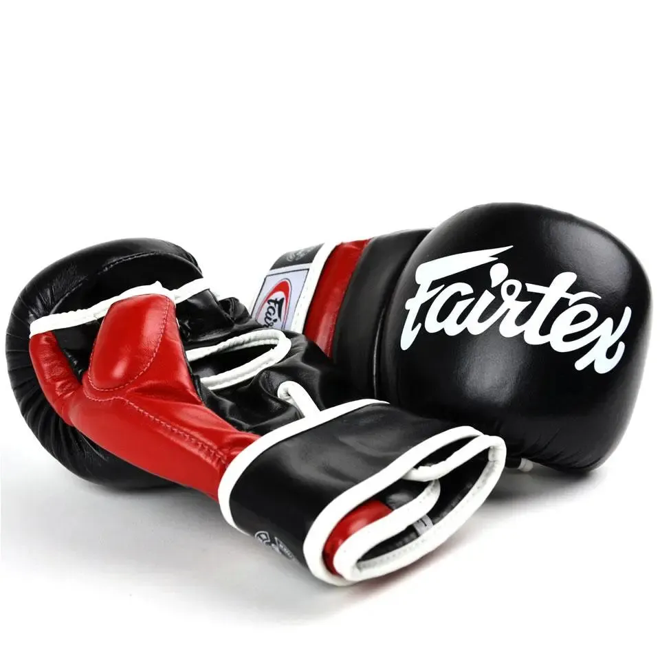 Fairtex Black-Red Super Sparring MMA Gloves