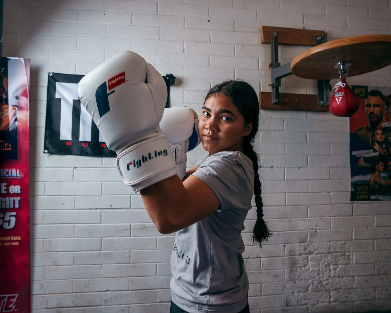 Fighting Leather Heavy Bag Gloves