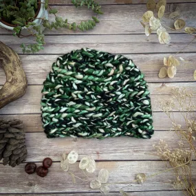 Finger-knitted Hat -Tikami - Green