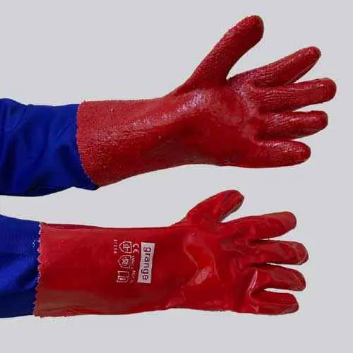 GRANGE PVC HEAVYWEIGHT TERRY-PALM GLOVE - RED 38CM