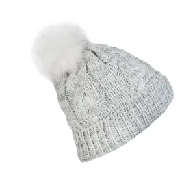 Grey Pom pom - Heather Hats