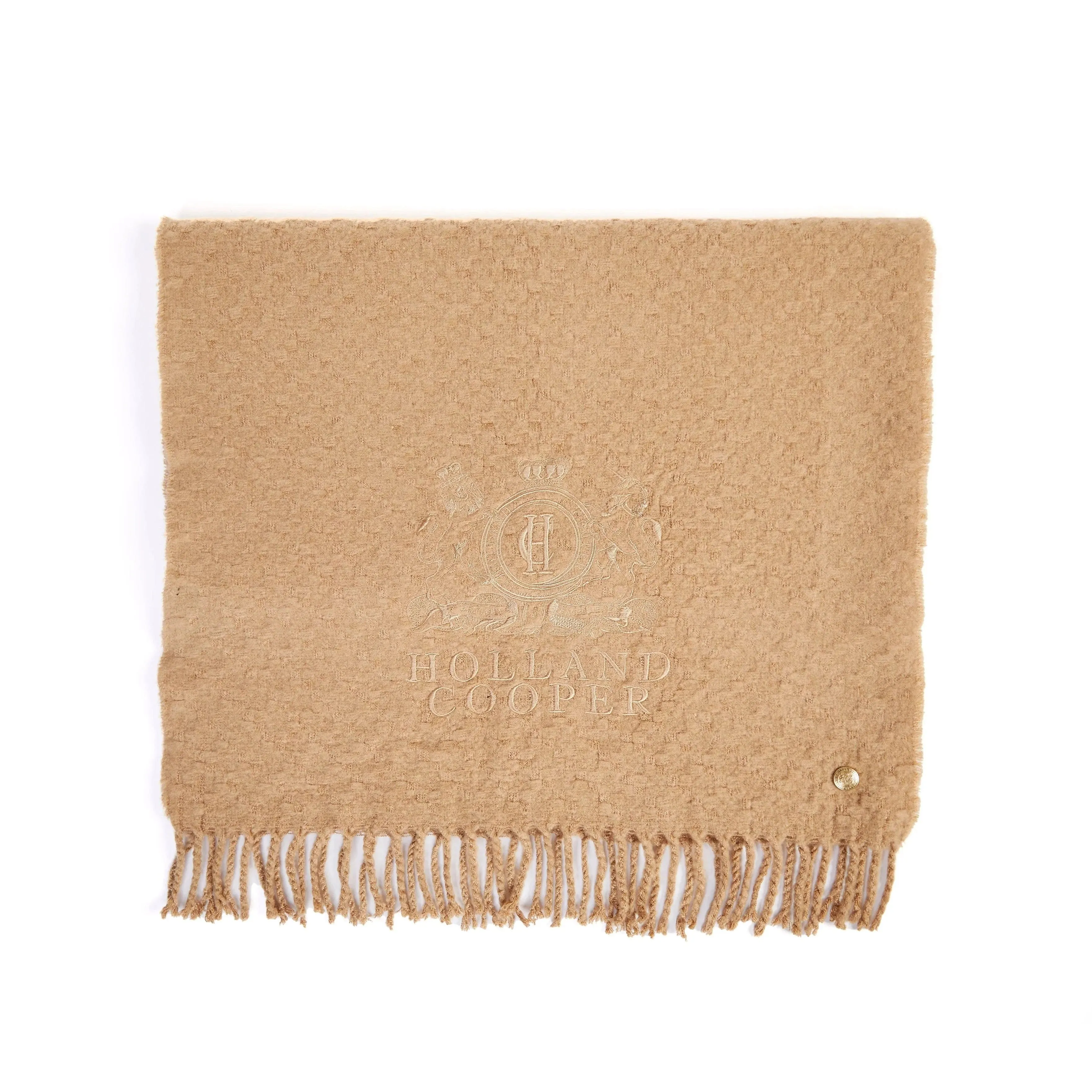 Holland Cooper Chelsea Scarf in Camel