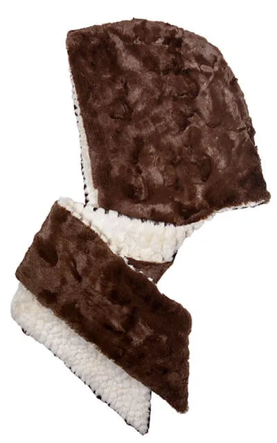 Hoody Scarf - Plush Faux Fur in Falkor - Sold Out!