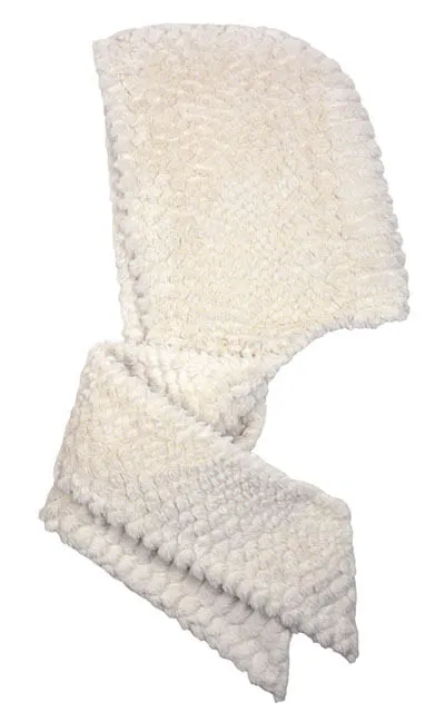 Hoody Scarf - Plush Faux Fur in Falkor - Sold Out!