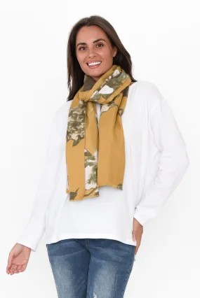 Keshina Mustard Garden Scarf