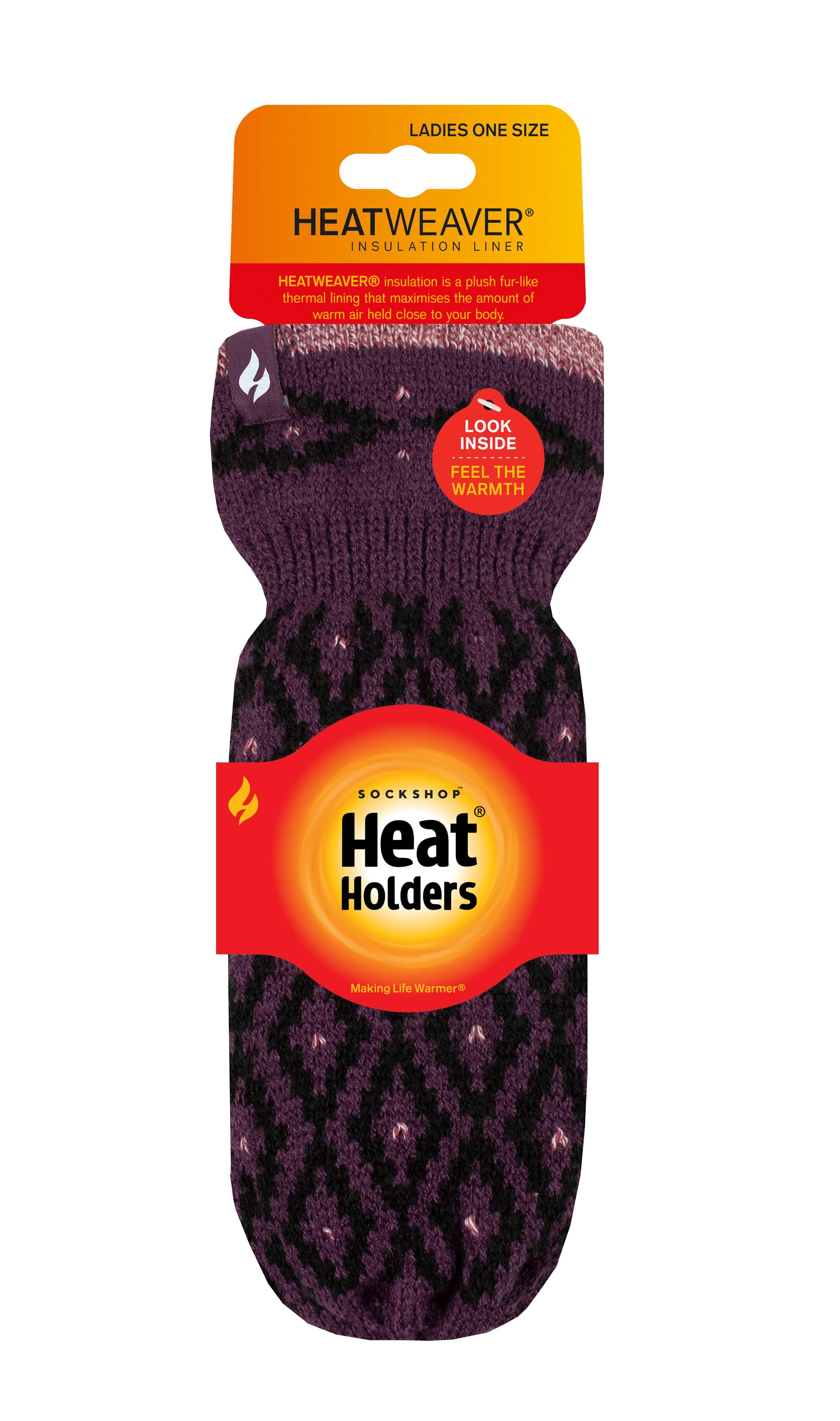 Ladies Copenhagen Mittens - Purple