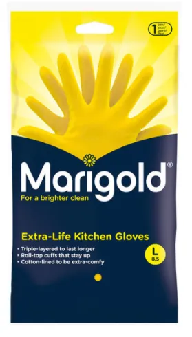 Marigold Extra Life Kitchen Gloves Pack of 6 Large