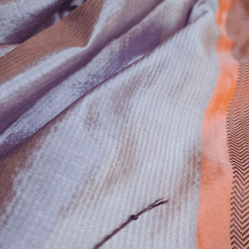 Mauve Sunset Handwoven Silk-Cotton Scarf/Stole