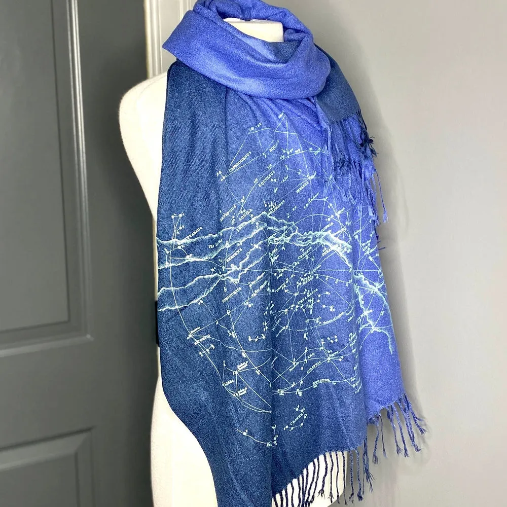 Northern Constellations & Milky Way Scarf