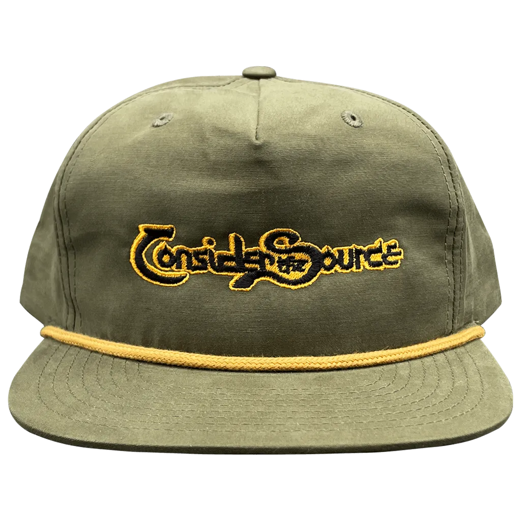 Olive Classic Logo Snapback Hat