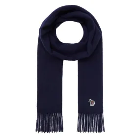 Paul Smith Zebra Patch Scarf Navy