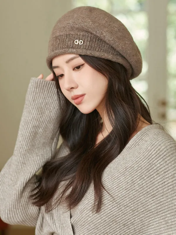 Pleated Knitted Hats Beret Hat