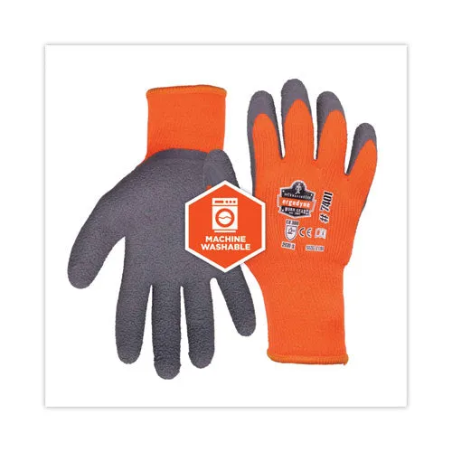 Proflex 7401 Coated Lightweight Winter Gloves, Orange, Large, 144 Pairs, Ships In 1-3 Business Days