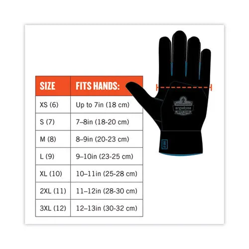 Proflex 7401 Coated Lightweight Winter Gloves, Orange, Large, 144 Pairs, Ships In 1-3 Business Days