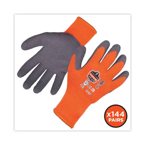 Proflex 7401 Coated Lightweight Winter Gloves, Orange, Large, 144 Pairs, Ships In 1-3 Business Days