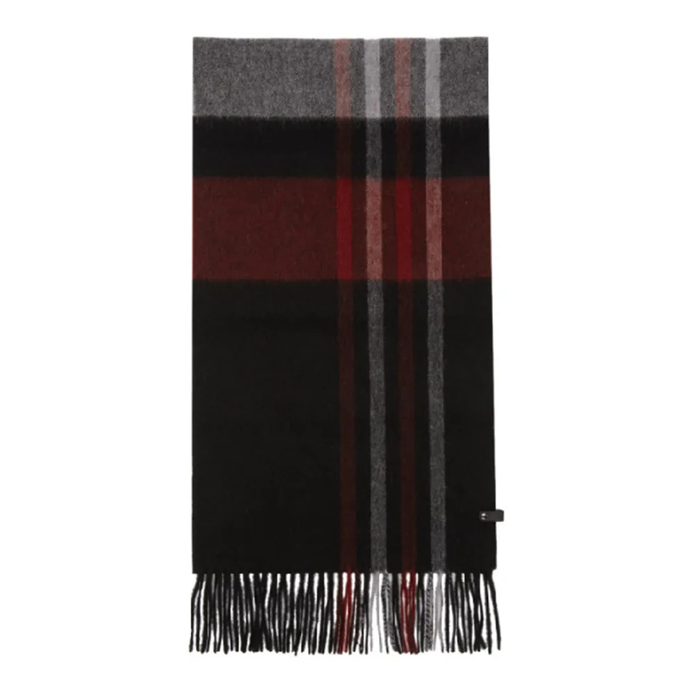 Ranger-N Wool Plaid Scarf (Black/Red)