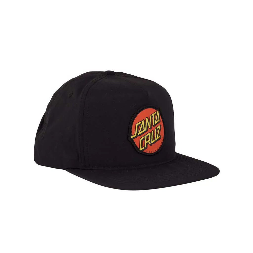 Santa Cruz Classic Snapback Mid Profile Hat - Black