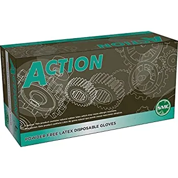 Shamrock Action 8 mil Latex Powder Free Disposable Gloves