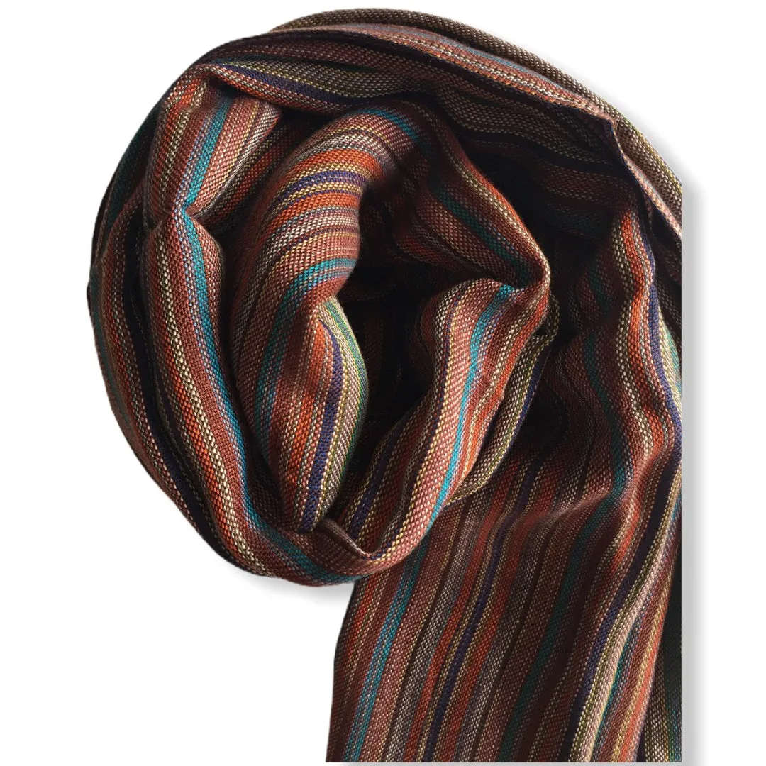 Small Striped Handwoven Scarf - Regals