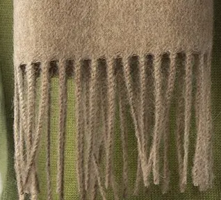 Solid Weave Brushed Alpaca Scarf