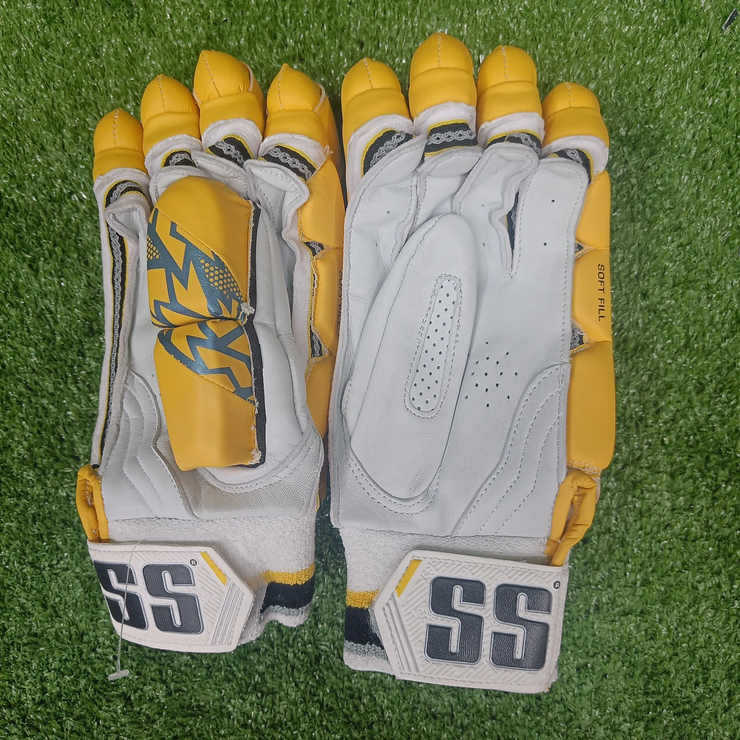 SS Super Test Chennai Super King IPL Cricket Batting Gloves