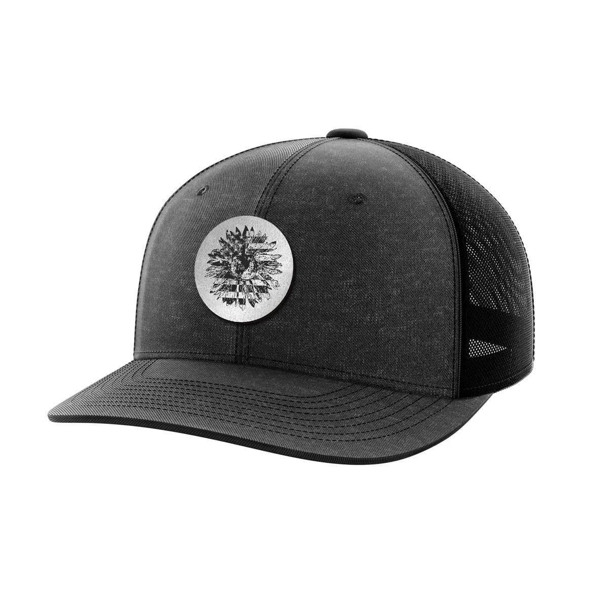 Sunflower Black Patch Hat