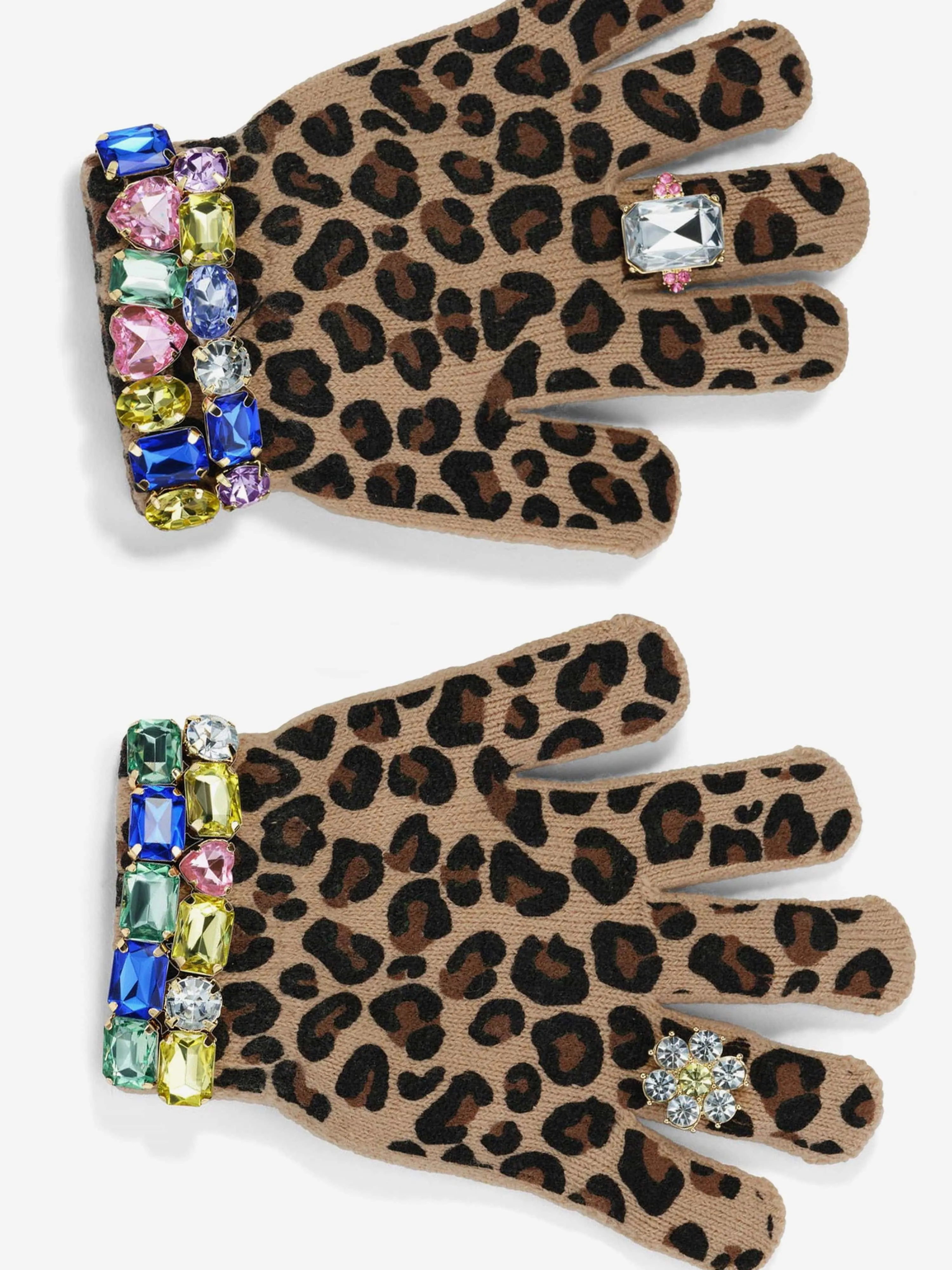 Super Smalls Girls Jungle Leopard Gloves in Multicolour