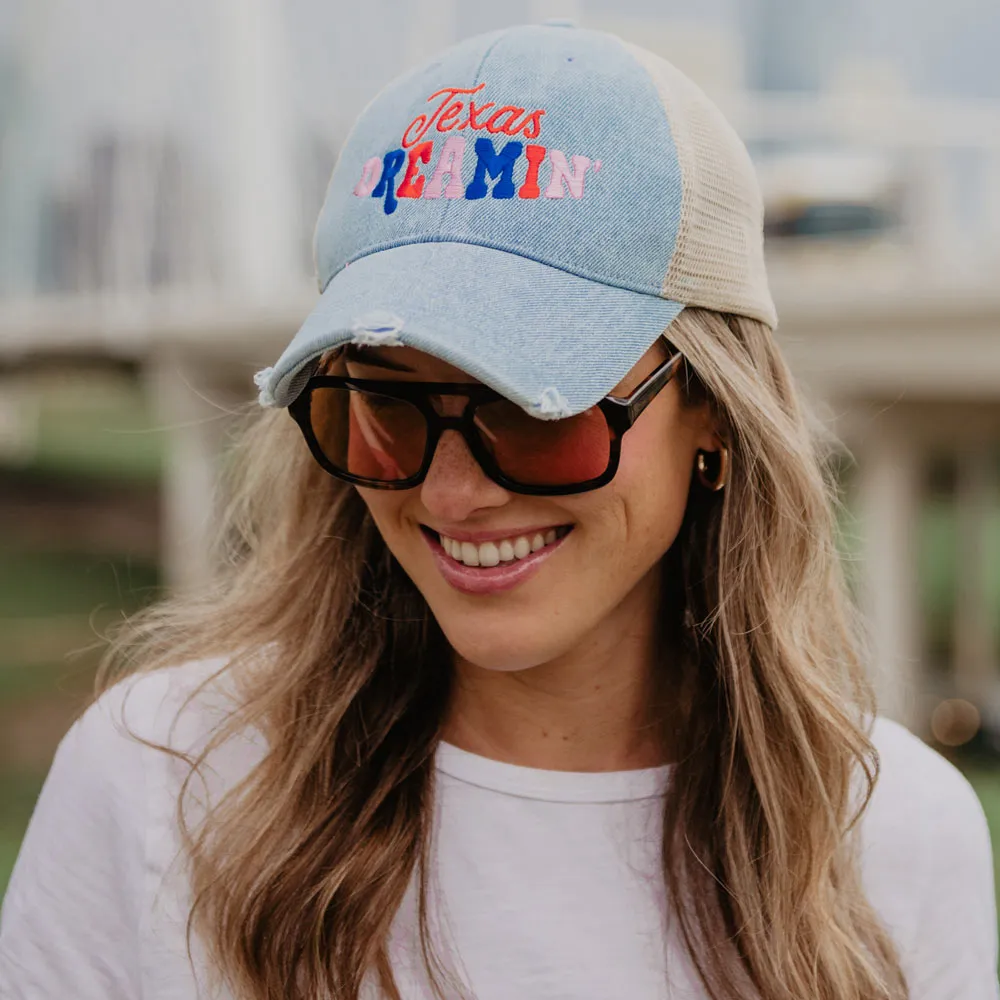 Texas Dreamin' Denim Wholesale Trucker Hat