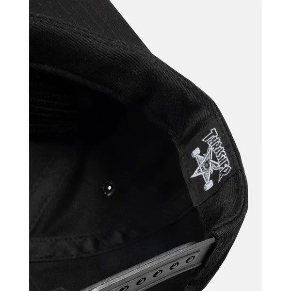 Thrasher Magazine Mag Logo Snapback Hat Black