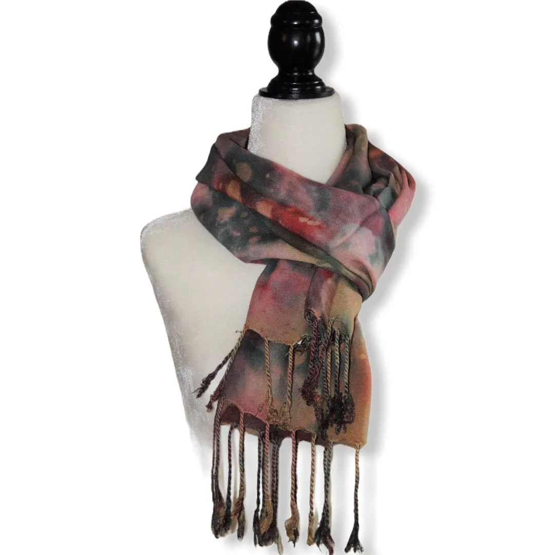 Tie Dye Handwoven Viscose Scarf