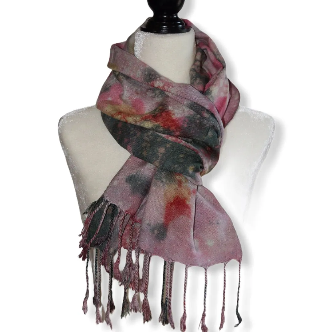 Tie Dye Handwoven Viscose Scarf