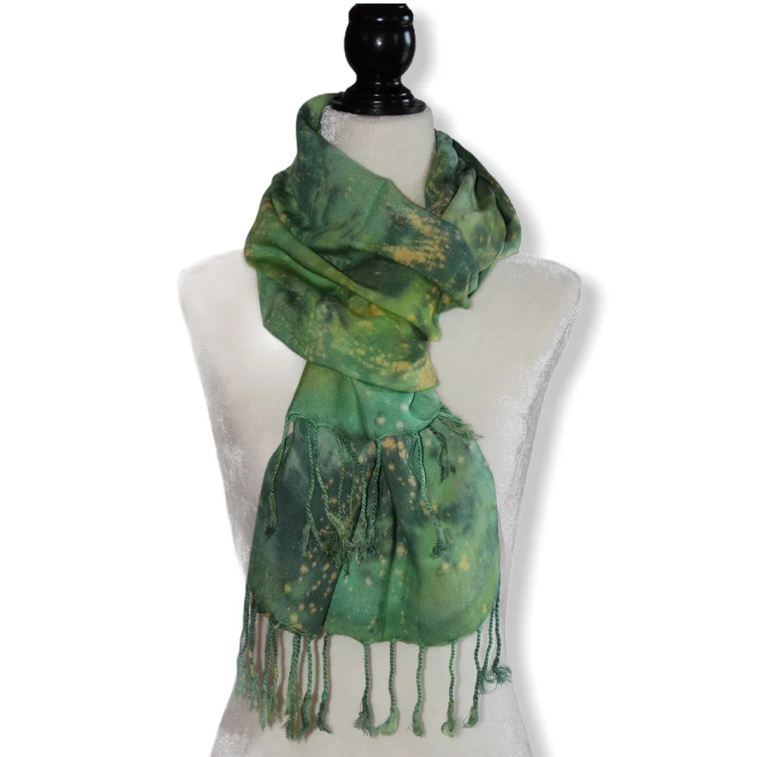 Tie Dye Handwoven Viscose Scarf